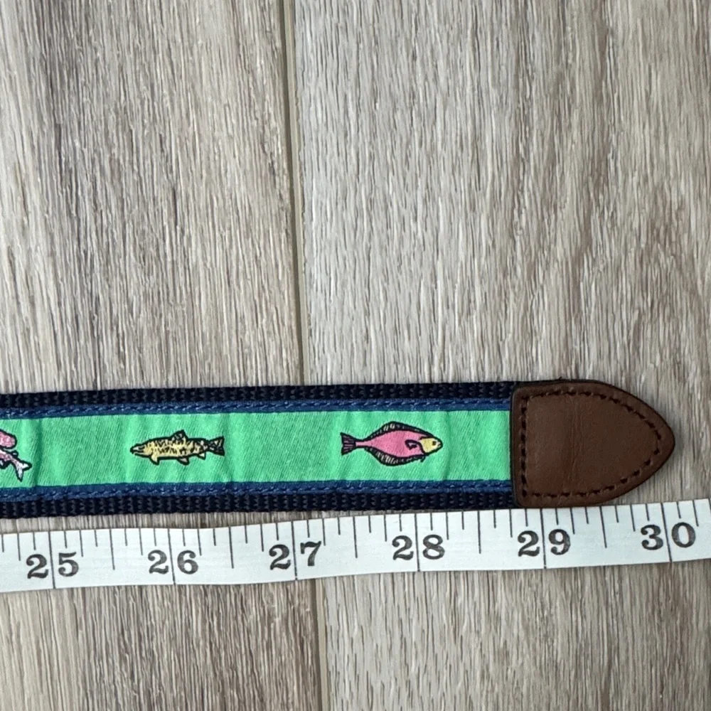 Janie and Jack Navy and Green belt